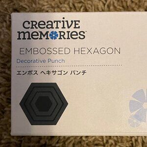 Creative Memories Embossed Hexagon Decorative Punch